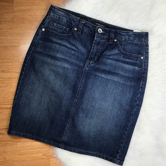 Nine West Dresses & Skirts - Nine West Jeans Womens Size 8 29 Blue Denim Skirt